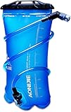 TRIWONDER TPU Faltbarer Trinkflaschen, Soft Flask, Wasserflasche BPA-Frei Sportflasche für Trinkrucksack Fahrrad Sport (1.5L (TPU))