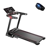 JASPORT L3 Laufband für Zuhause klappbar, leise-Federungsdämpfung, Bluetooth-Kinomap&Zwift kompatibel, 4PS, bis 20km/h, 18% Steigungswinkel, 1400x480mm großer Lauffläche, bis 130kg, inkl. Brustgurt