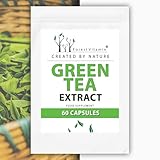 Forest Vitamin - Green Tea Extract 500mg - 60 Kapseln - Grüner Tee Extrakt - Gewichtskontrolle - Energie und Stimmung - Gesundheit und Schönheit