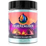 Feuerzauber Pulver 300 g für tolle Momente am Kamin, Lagerfeuer, Outdoor-Events und vieles mehr