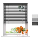 Radeco® Aluminium Jalousie 200 x 175 cm anthrazit 25mm lamellen, Größen von 40 bis 220 Breite, Fenster jalousien innen, lamellenrollo, Jalousie Aluminium, Jalousie 200 cm breit