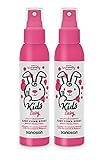 sanosan Leichtkämm Spray für Kinder - Leichtkämmspray mit Bio Olivenextrakt & Milchprotein im 2er Pack (2x 125 ml) - Haarpflege, Pflegespray