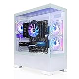 SYSTEMTREFF Gaming PC weiß AMD Ryzen 5 5600 6x4.4GHz | Nvidia RTX 4060 8GB DX12 | 1TB M.2 NVMe | 16GB DDR4 RAM | WLAN Desktop Computer Rechner für Gamer, Zocker & Streamer