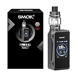 SMOK G-PRIV 4 Verdampfer Kit 230W Mod Elektronische Zigarette mit TFV18 Mini Tank Dual 18650(nicht enthalten) Typ-C Schnellladung V18 Mini Mesh Coils Grau - Kein Nikotin