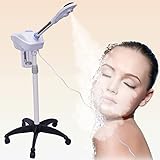 JDBDU Gesichtsdampfer Ozon Bedampfer, 360° Drehbare Professional Face Steamer Nano Dampfgerät Facial Steamer, Tiefenreinigung Hydratation Schönheit SPA Skin Care Kosmetikstudio Dampfgerät