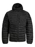 JACK & JONES Men's JCOHUNT Puffer Steppjacke, Black, L