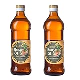 Duo Senföl-Bratöl (2x500ml) der Ölmühle Garting, ideal zum Braten, Kochen und als Salatöl, leicht nussige Note, 100% naturbelassen, kaltgepresst, regional, Familienbetrieb