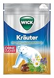 WICK Kräuter Hustenbonbon - ohne Zucker - ein tiefes Atemerlebnis dank des wohltuenden Geschmacks von erlesenen Kräuterextraktenin Kombination mit Kühl schmeckendem Menthol - 1er Pack (1 x 72 g)