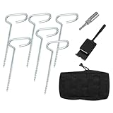 Sandheringe, langlebig, Zeltnägel, Mehrzweckanker, schwere Heringe, Outdoor-Zubehör, tragbare Eisanker, 9 Stück