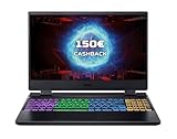 Acer Nitro 5 (AN515-58-794N) Gaming Laptop | 15, 6' FHD 144Hz Display | Intel Core i7-12700H | 16 GB RAM | 1 TB SSD | NVIDIA GeForce RTX 4060 | Windows 11 | QWERTZ Tastatur | schwarz