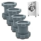 4 Stück Anti-Vibrations-Pads für Waschmaschine, rutschfeste und höhenverstellbare Waschmaschinenbasis für Haushaltsgeräte.