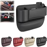 Autositz Lückefüller Organizer,Aufbewahrungsbox FüR Autositze Auto Seiten Taschen Organizer,Autositz Konsole Seitentaschen,Autositz LüCkenfüLler Organizer FüR Lagerung Auto Zubehör für Suv LKW