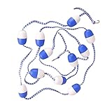 Pool Safety Float Line Divider Rope Kits,18,04 Fuß Schwimmbecken-Sicherheitstrennlinie Mit Montierten Edelstahlhaken | Swim Pool Lane Line Teilen Sie Das New Float Swimming Pool Lane Line Rope