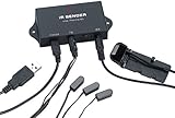 auvisio IR Verlängerung: Infrarot-Verlängerung IRV-200 für bis zu 3 HiFi-/Heimkino-Geräte (Infrarot Repeater)