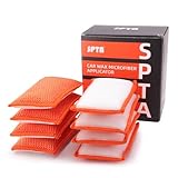 Innenraum Pads, SPTA 8 Stück Mikrofaser Autoschwamm porentiefe Reinigung von Kunststoff, Polster, Leder & Armaturen - wie Mikrofasertücher Auto Innenraum Reiniger Pads, Innenraum Reinigung, 13x8cm