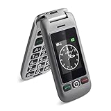 artfone 4G Volte Klapphandy Seniorenhandy Handy Ohne Vertrag Seniorentelefon Rentner Tastenhandy mit Ladestation 2,4 Zoll Farbdisplay, SOS Notruftaste, USB-C, Taschenlampe, 1200 Mah Akku