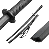 DEPICE Bokken Set inkl. Saya Hartkunststoff - 101 cm, 600 g, Iaido, Aikido, Bokuto, Schwarz