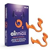 Airmax Nasenspreizer | 76,1% Mehr luft | Besser atmen, Besser schlafen | Schnarchstopper | 2 Stück Größe Mittel (M) Pack für 4 Monate | Nasendilatator für eine Freie Atmung durch die Nase