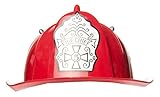 LG-Imports Kinder 2861k-2 Feuerwehrhelm Amerika-rot-Plastik, OneSize