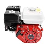 KEESUNG 7,5 PS 4 Takt Benzinmotor, 215ml/9.09oz Standmotor Kartmotor Antriebsmotor Go Kart Benzin Motor Industriemotor Ersatzmotor Motor Antriebsmotor Schwerlastmotor, Rot