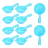 GARVALON 10 Stück Teiliges Sandspielzeug für Robuste Kunststoff Sandschaufeln mit Sieb Leichte Gartenschaufeln für Kleinkinder für Strand Garten und Outdoor spielspaß