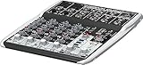 Behringer XENYX QX602MP3 Premium 6-Input 2-Bus Mixer mit XENYX Mic Preamps, British EQ, MP3 Player und Multi-FX