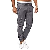 Herren-Arbeitshose, Cargohose, UK-Hose, Wandern, Walking, Kampf, taktische Arbeitskleidung, schmale Passform, Outdoor-Sicherheitshose mit mehreren Taschen, lässige, leichte Jogginghose, Trainingshose
