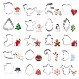 Weihnachts Ausstechformen Set, 20 Stück, Mini Weihnachts...