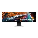 Samsung Odyssey OLED G9 Curved Gaming Monitor G95SC, 49 Zoll, QD-OLED-Panel, 5.120 x 1.440 Pixel, Bildwiederholrate 240 Hz, Reaktionszeit 0,03 ms, Mit Lautsprechern, Inkl. Fernbedienung