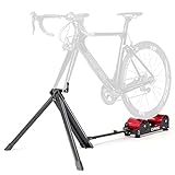 CXWXC Fahrrad Rollentrainer - 5-stufiger Magnetwiderstand, Klappbar, Indoor Fahrradtraining für 16-29 Zoll Fahrräder