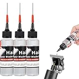 Rukjmqi 3 Stück Haarschneidemaschinen-Öl, 60Ml Rasierer Öl Scherkopf ÖL Für Haarschneidemaschinen Und Trimmer, Clipper Oil, Scherkopföl, Haarschneideöl-Schmiermittel, Feinmechanik ÖL Reibungsmindernde