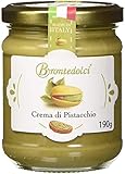 Brontedolci Pistaziencreme süß mit 40% Pistazien aus Sizilien (Ätna) 190 g