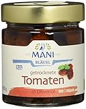 MANI ΜΑΝΙ Getrocknete Tomaten in Olivenöl, bio, 2er Pack (2 x 180 g)