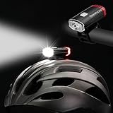 Senticam Fahrrad Helm Licht, USB wiederaufladbare Dual Front und Rear Fahrrad Helm Lichter, IPX3 wasserdichte tragbare Fahrrad Helm Fackel für alle Straßenradfahrer