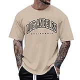 Tshirt Rundhals Baumwolle Herren - Kurzen Ärmeln Tops Regular Fit Lässiges T-Shirt Atmungsaktiv Sportshirt Rundhals Casual Tops T-Shirt für Männer Unisex