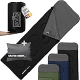MONTARAY Deckenschlafsack mit Kapuze bis -5°C INKL. KISSEN...