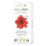 Eco by Naty Slipeinlagen für Damen Normal – Bio-Slipeinlagen für den täglichen Gebrauch, umweltfreundliche dünne, diskrete Hygiene-Einlagen mit Bio-Baumwolle, um Sie frisch zu halten (32 Stück)