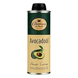 Château de l'huile Avocadoöl – 250 ml, 1er Pack - Kaltgepresst, 100% Natives Avocado-Öl – In UV-lichtgeschützter Dose für optimale Frische - Nussig-Cremiges Aroma, Ideal für Bowles, Salate