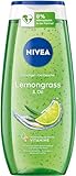 NIVEA Lemongrass & Oil Duschgel (250 ml), pH-hautneutrale Pflegedusche mit belebendem Zitronengras-Duft, verwöhnende Dusche mit pflegenden Ölperlen