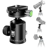 SIRUI Stativkopf KH-20, 360 Doppelte Panorama Kopf mit 36 mm Kugelkopf und 1/4 Zoll Schnellwechselplatte für DSLR, Stativ, Einbeinstativ, max. Tragkraft 20kg