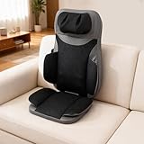 Massagematte Sitzheizung, elektrisches Massagesitzauflage Rückenmassagegerät mit einstellbarer Intensität, Wärme- und Vibrationsfunktion für Nacken/Rücken/Schulter