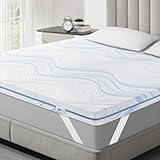 BedStory Topper 90x200cm H3 H4 aus 7,5 cm Hoch Gel kaltschaum, Hart Matratzentopper für Bett Boxspringbett Schlafsofa Wohnwagen, Öko-TEX® Zertifiziert Matratzen Topper mit Waschbarer Bezug