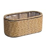 MCAOAL Handgewebte Pflanzer Blumenkorb Pflanze Töpfe Für Innen Und Außenraum Dekoratives Pflanzengartenzubehör Rattan Pflanzerkorb Für Blumenpflanze Geeignet