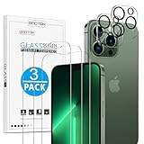 OMOTON für iPhone 13 Pro Max Panzer Schutz Glas Schutzfolie, kompatibel mit iPhone 13 Pro Max Kamera Schutzfolie, 3+2 Stück, Anti- Kratzer, Bläschenfrei, 9H Härte, HD-Klar
