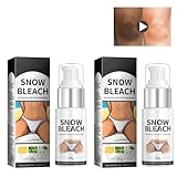 Whitening Cream Achsel Aufhellungs Creme 2pcs 30g Aufhellende Creme Tagescreme Gesichtscreme Lightening Cream für Achselhöhle, Knie, Ellbogen, empfindliche und private Bereiche