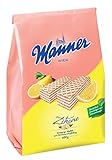 Manner Zitronen-Waffeln | vegane knusprige Waffeln mit Zitronencreme | 1er Pack (400 g)