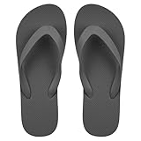 Aomig Unisex Flip Flops Surfen Zehentrenner Toe Split Flip Flops Damen Herren Thong Sandals Bequeme Flip Flop Bathing Shoes Sommerstrand Dusche Schwimmen Sandalen Täglich Beach Pool (Grau,EU:43/44)
