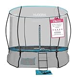 HUDORA Trampolin Fantastic Complete - Gartentrampolin mit Sicherheitsnetz & 250/300cm Durchmesser - Sporttrampolin mit Rahmennetz - Familien-Trampolin mit breiter Randabdeckung für bis zu 100kg