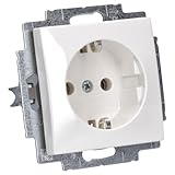 Busch-Jaeger 20 EUC-914 SCHUKO Steckdose UP-Einsatz (Thermoplast) Balance SI Alpinweiß