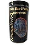 Best Heart Flakes Super Growth 830ml Premium Fischfutter,Flockenfutter,Rinderprotein mit Vitaminen und Mineralien,alle Zierfisch,speziell auch für Diskus oder Welse,unterstützt das Wachstum